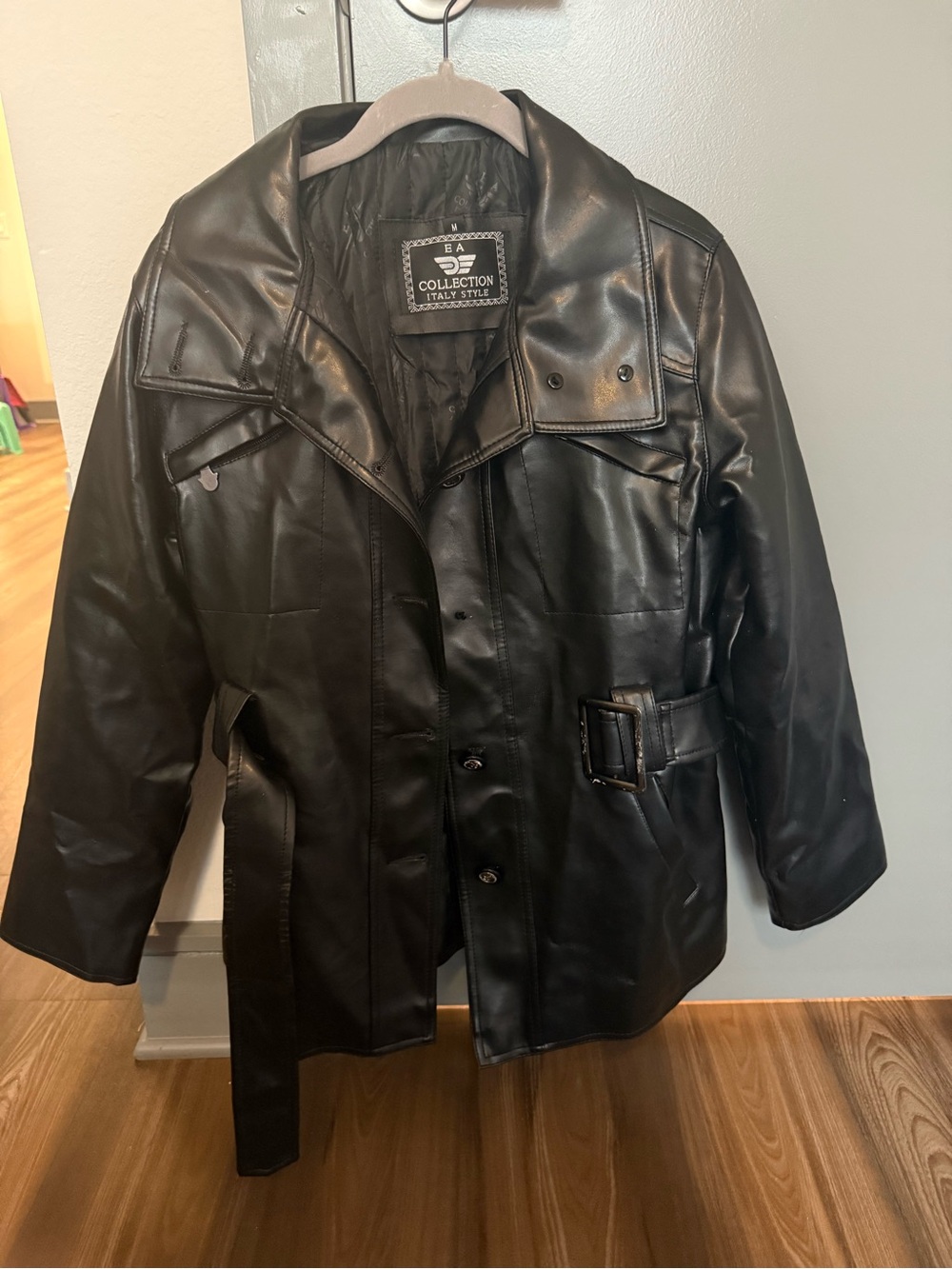 Women’s Real Leather Trench Coat